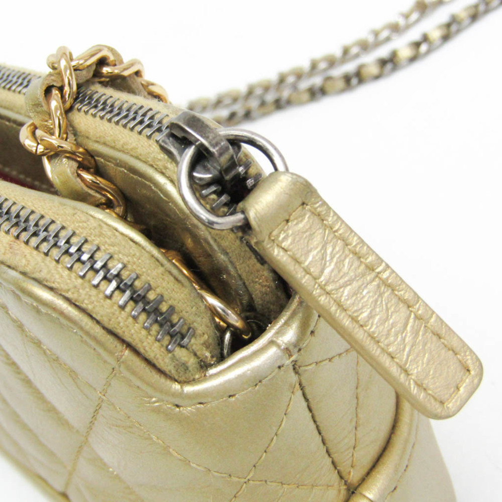 CHANEL Gold Leather Shoulder Bag - Picture 11 of 16